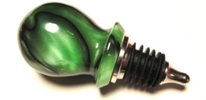 Emerald green bottle stopper